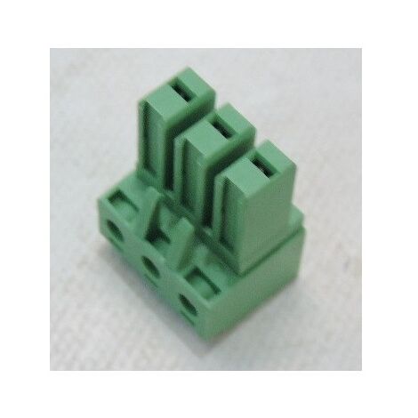 Connecteur pour circuit imprimé CI vert 3P raccord vis pour fil souple 4mm² PC 4/ 3-ST-7.62 PHOENIX CONTACT 1804917