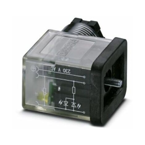 Connecteur pour électrovanne, Connecteur mâle, 3P, 230 V c.a. ( Prix pour 1 )