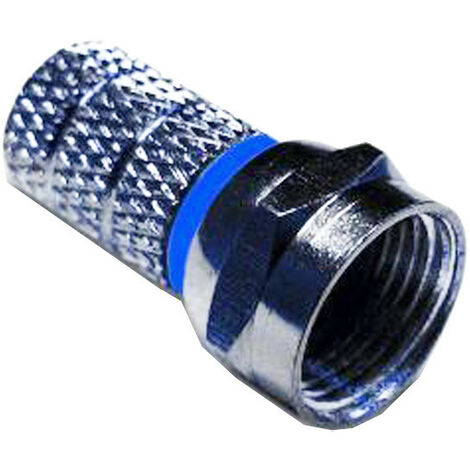 Connecteur pour les câbles de télévision par satellite et terrestre type F vis pour câble 7.0mm 287192