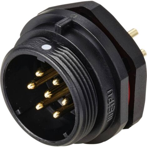 Connecteur pour montage en facade embase mâle 7 pôles 15 A 500 V/AC IP68 Weipu SP2112 / P 7