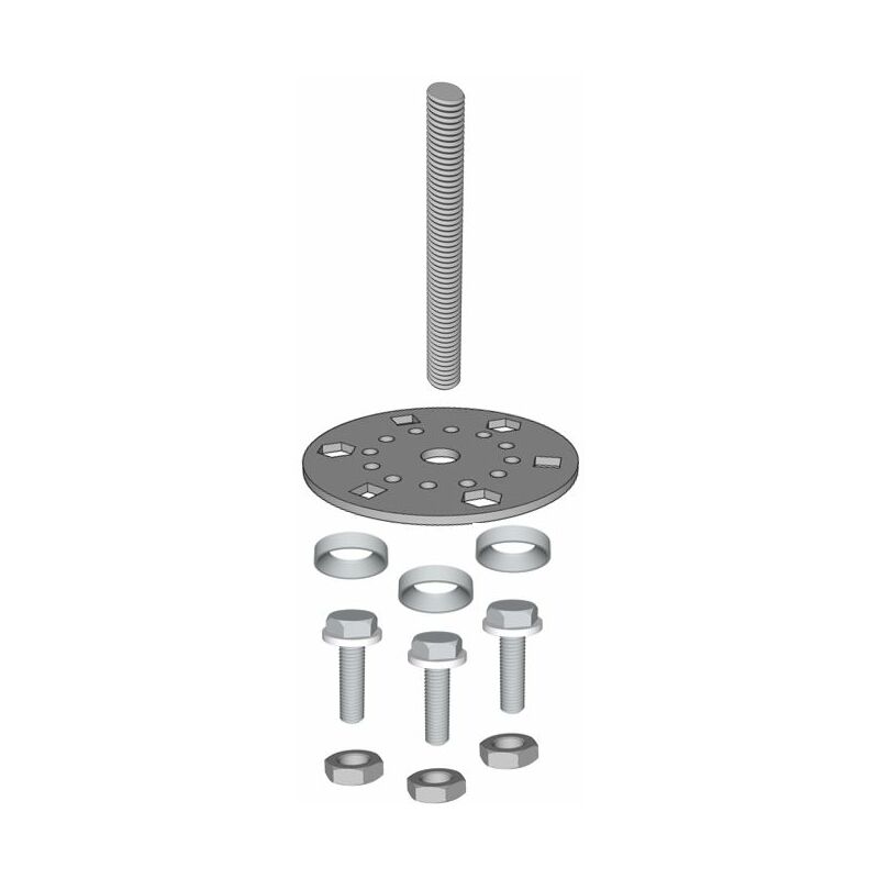 Weasyfix - Connecteur pour poteau bois Connect tige Filetée (C41)