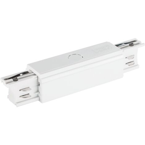 Connecteur pour rails d'éclairage STRAIGHT POWER BLANC TRIPHASÉ