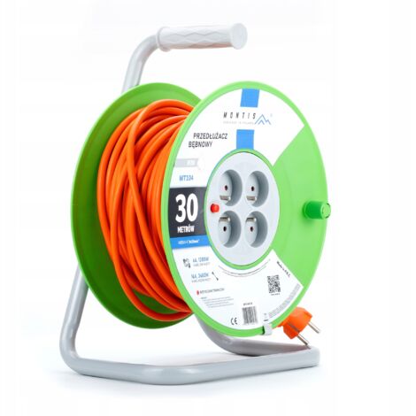 CONNECTEUR RALLONGE FÛT 3x1,5 SUR FÛT 3680W 16A IP20 4 PRISES JARDIN 30M