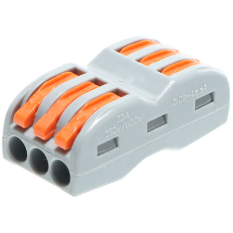 Connecteur rapide 3 entrées jusqu'à 4 mm² - Ledme - LM9055