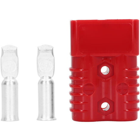 Connecteur Rapide de Batterie, Prise de Déconnexion Rapide de Batterie Facile à Assembler 175 A 600 V pour Réfrigérateurs pour 4 Roues Motrices pour Panneaux Solaires (Rouge)