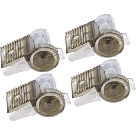 Connecteur rapide de fil étanche IP68, 1 entrée 2 sorties, Transparent, sans coupure, CDF R3 400V 32A, 4 pièces