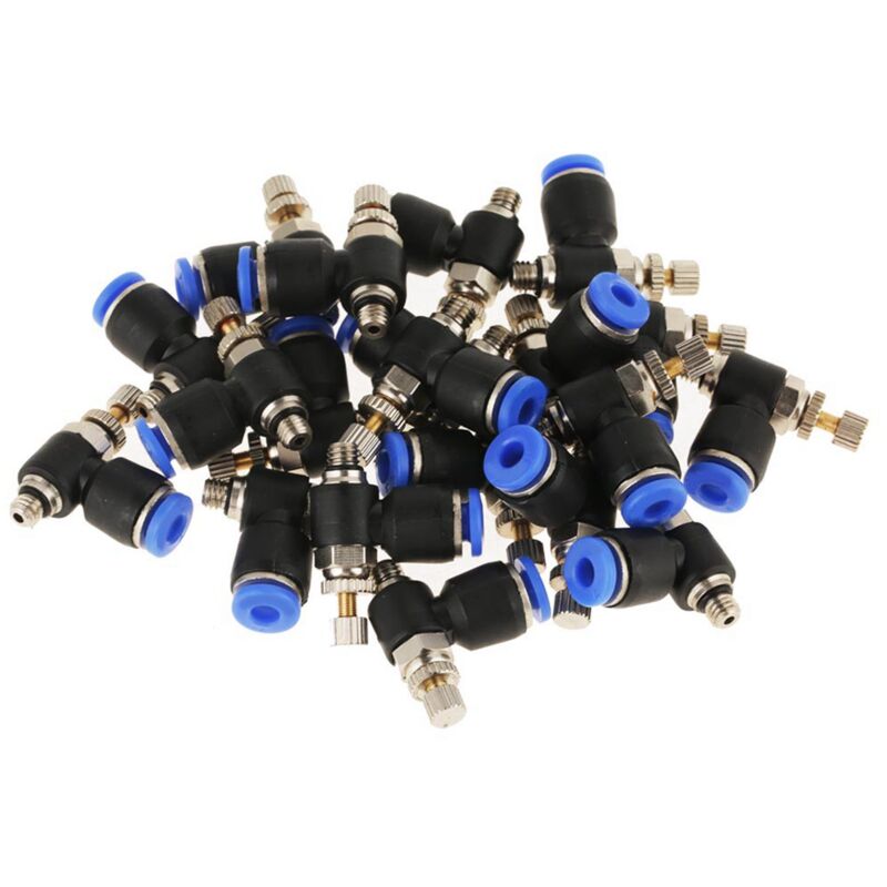 Connecteur rapide de papillon des gaz, 20 piècesOD 4mm-M5