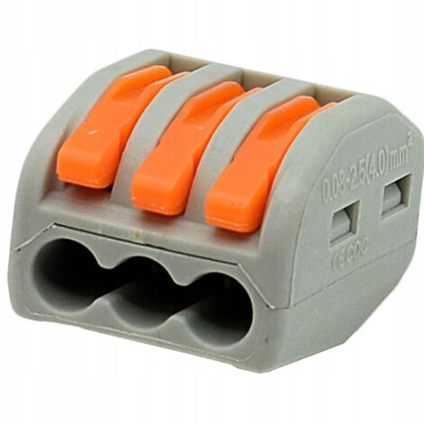 Connecteur rapide pour câble 3 x 0,08-4 mm² (1 pièce)
