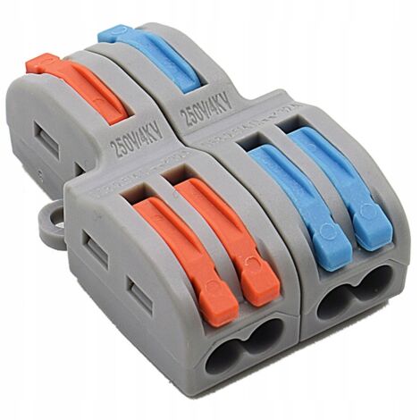 CONNECTEUR RAPIDE POUR CÂBLES 2x4 0,08-4mm2 1 pc.