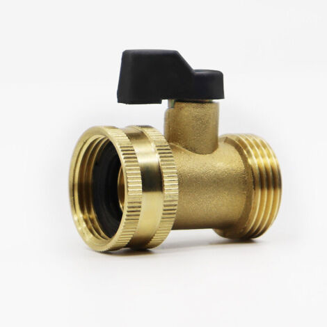 Connecteur Rapide pour Tuyau d'arrosage avec vanne d'arrêt, raccords à Connexion Rapide 25.5mm avec vanne à Bille, adaptateurs à Connexion Facile et à dégagement Rapide