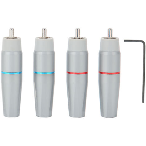 Connecteur RCA Monosaudio A200 en Cuivre Pur HiFi, Plaqué 4 Couches pour Son Haute Fidélité