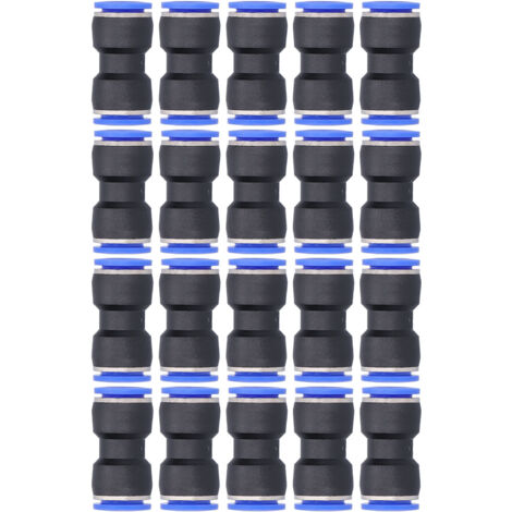 Connecteur réducteur pneumatique droit, raccords réducteurs à pression pour Tube d'air P16-14, 20 pièces