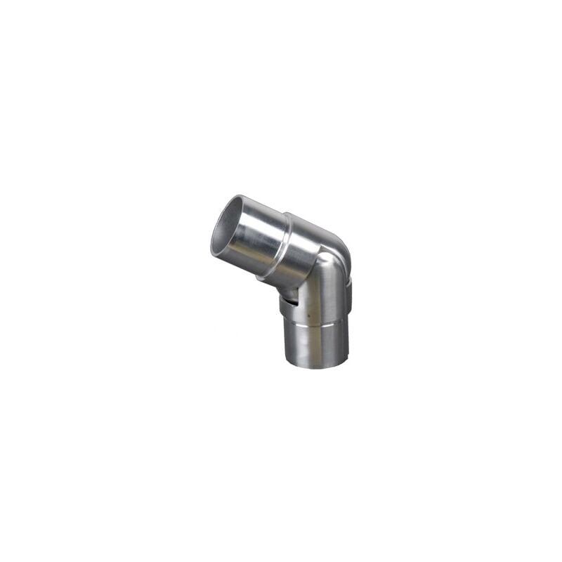 Deco Fer Forge - qualite francaise] - Connecteur Réglable de 180° à 135° pour tube Ø42.4mm - inox 316 - à coller