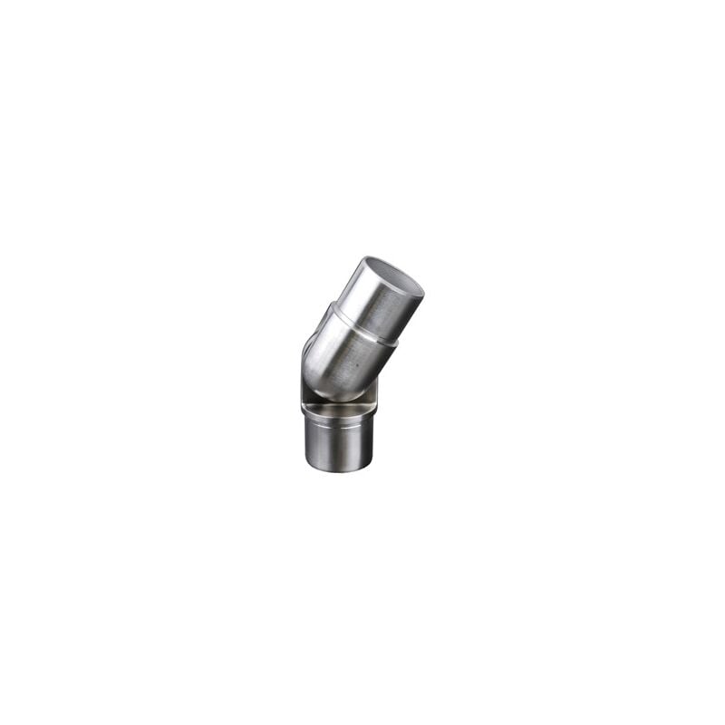 Deco Fer Forge - qualite francaise] - Connecteur réglable pour tube Ø42,4 - Hauteur 55,8mm Largeur 55,8mm - Inox 316 - à coller