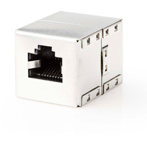 Connecteur reseau cat6 blinde rj45 femelle rj45 femelle droit metal boite