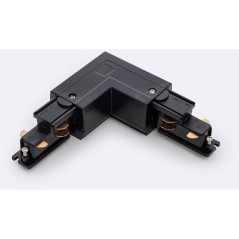 Connecteur Right Side Type L pour Rail Triphasé DALI Noir