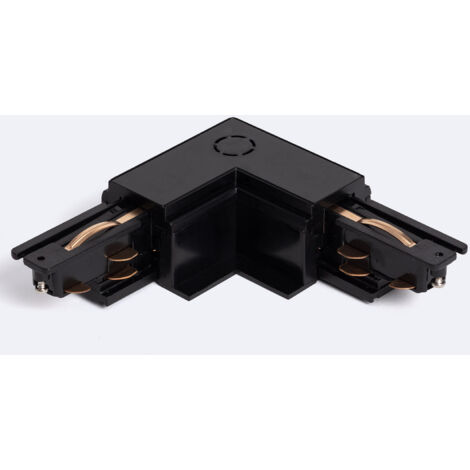 Connecteur 'Right Side' Type L pour Rail Triphasé DALI Track Encastré Aluminium Blanc