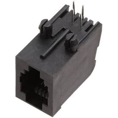 Connecteur RJ10 encitech RJJU-44-144-E7V-011 3257-0011-04 RJ10 embase femelle horizontale noir 1 pc(s) C045871