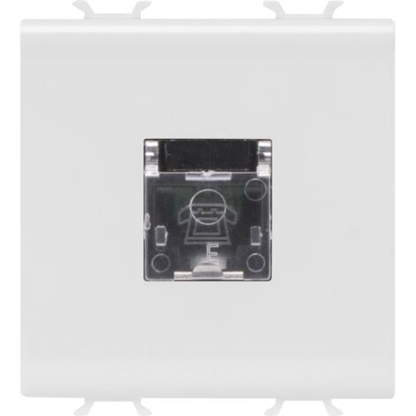 CONNECTEUR RJ11 2M BLANC SAT. GEWISS GW15409