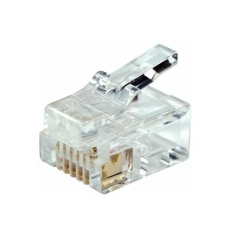 Connecteur RJ12 RS PRO Mâle, Blindé, ports Droit ( Prix pour Paquet de 10 )
