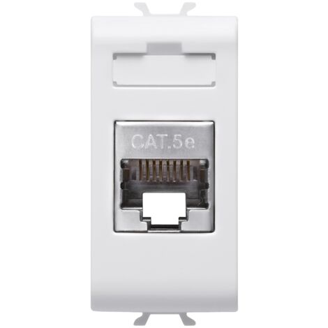 CONNECTEUR RJ45 1M CAT. 5E FTP BL. SAT. GEWISS GW15422