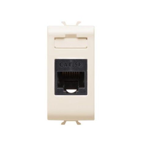 CONNECTEUR RJ45 1M CAT. 5E UTP IVOIRE GEWISS GW11421