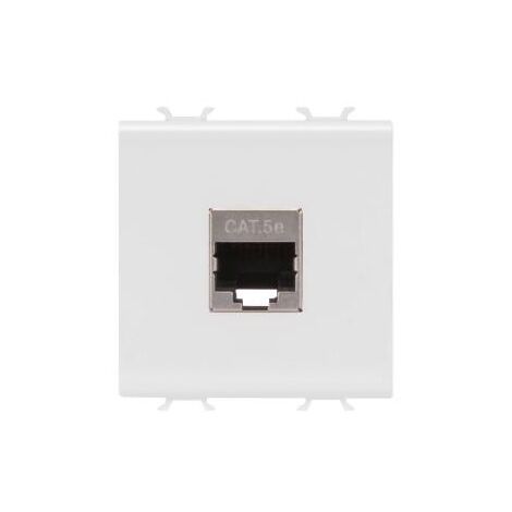CONNECTEUR RJ45 2M CAT.5E FTP BLANC GEWISS GW10436
