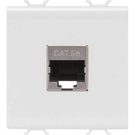 CONNECTEUR RJ45 2M CAT.5E FTP BLANC SAT. GEWISS GW15436