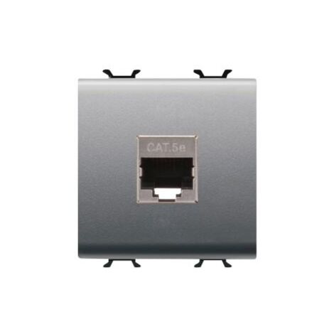 CONNECTEUR RJ45 2M CAT.5E FTP TITANE GEWISS GW14436