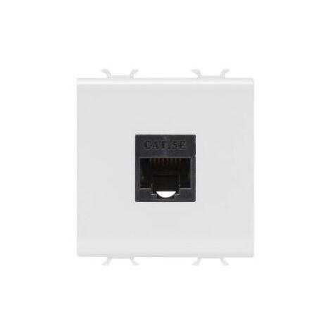 CONNECTEUR RJ45 2M CAT.5E UTP BLANC GEWISS GW10434