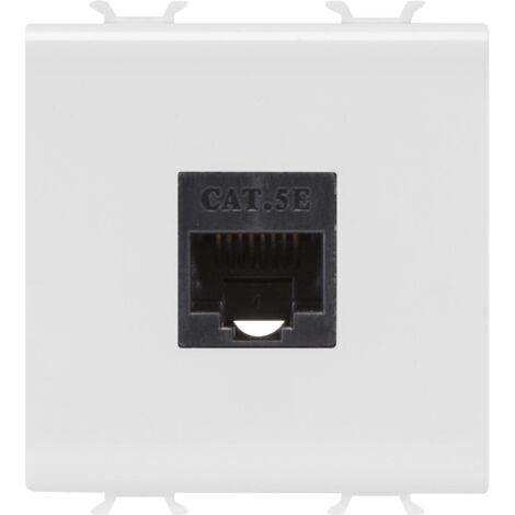 CONNECTEUR RJ45 2M CAT.5E UTP BLANC SAT. GEWISS GW15434