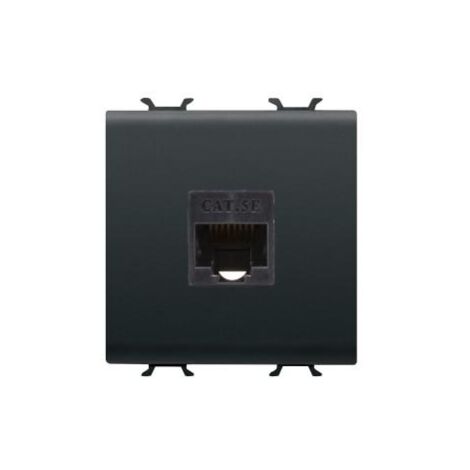 CONNECTEUR RJ45 2M CAT.5E UTP NOIR GEWISS GW12434