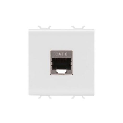 CONNECTEUR RJ45 2M CAT.6 FTP BLANC GEWISS GW10437