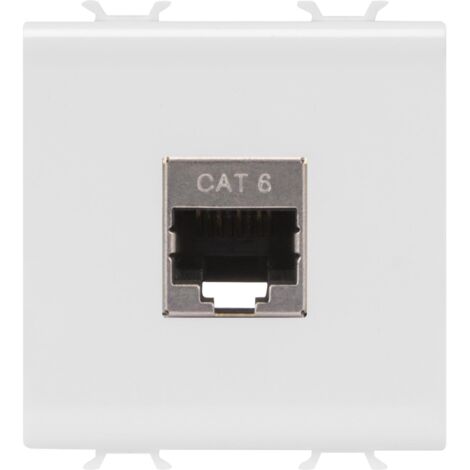 CONNECTEUR RJ45 2M CAT.6 FTP BLANC SAT. GEWISS GW15437