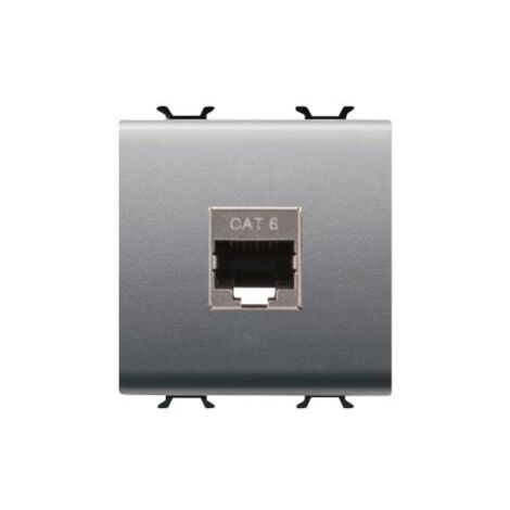 CONNECTEUR RJ45 2M CAT.6 FTP TITANE GEWISS GW14437