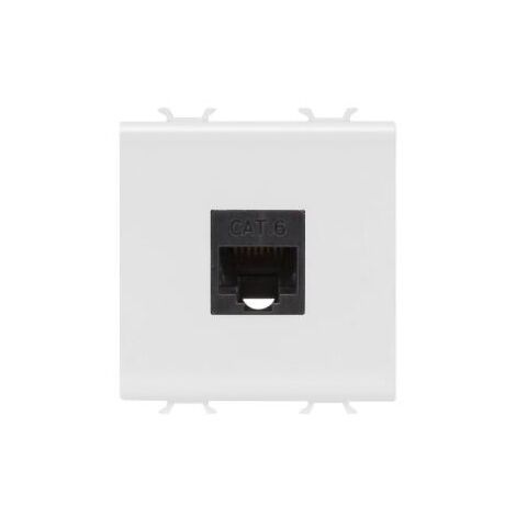 CONNECTEUR RJ45 2M CAT.6 UTP BLANC GEWISS GW10435
