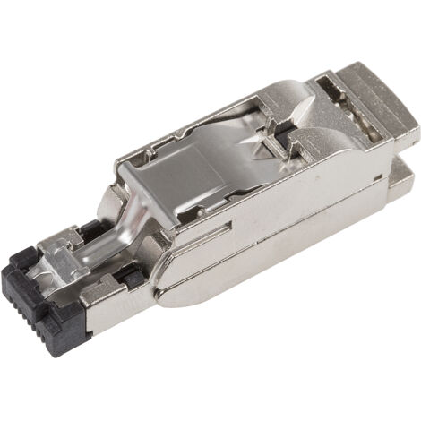 Connecteur RJ45 cat 5 Siemens série FastConnect Mâle, Blindé Montage sur câble Droit ( Prix pour 1 )