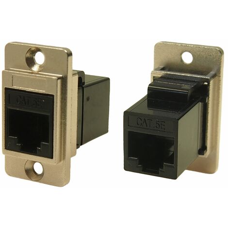 Connecteur RJ45 cat 5e RS PRO Prise femelle Montage panneau, ports ( Prix pour 1 )