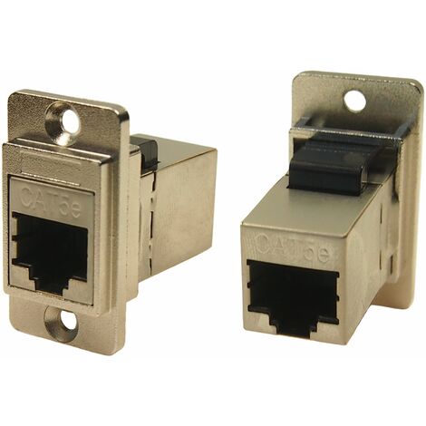 Connecteur RJ45 cat 5e RS PRO Prise femelle Montage panneau, ports ( Prix pour 1 )