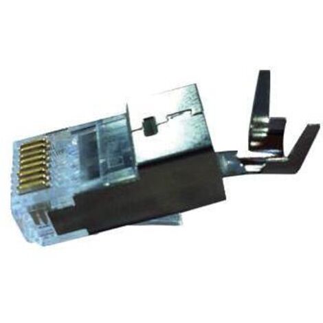 Connecteur RJ45 cat 6 CAE Multimedia Connect série RJ45 Mâle, Blindé Montage sur câble, ports ( Prix pour Paquet de 100 )