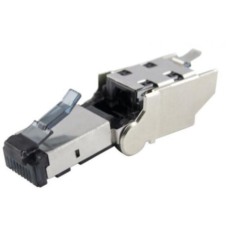 Connecteur RJ45 cat 6a CAE Multimedia Connect série RJ45 Mâle, Blindage à 360° Montage sur câble sans outil , ports ( Prix pour 1 )