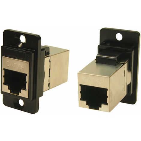 Connecteur RJ45 cat 6a RS PRO Prise femelle Montage panneau, ports ( Prix pour 1 )