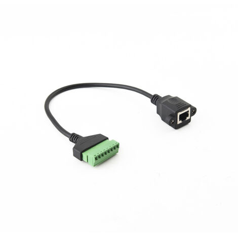 Connecteur RJ45 femelle, câble d'extension sans soudure, adaptateur pour projet DIY pour port de câble réseau informatique haut débit, bornes de câblage