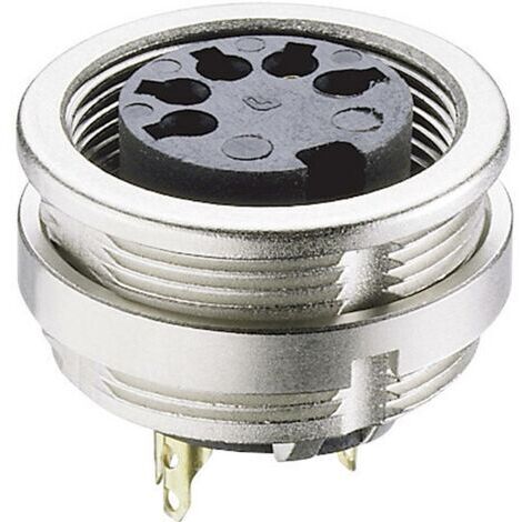 Connecteur rond DIN embase femelle, verticale Lumberg 0304 05-1 Nombre de pôles: 5 argent 1 pc(s)