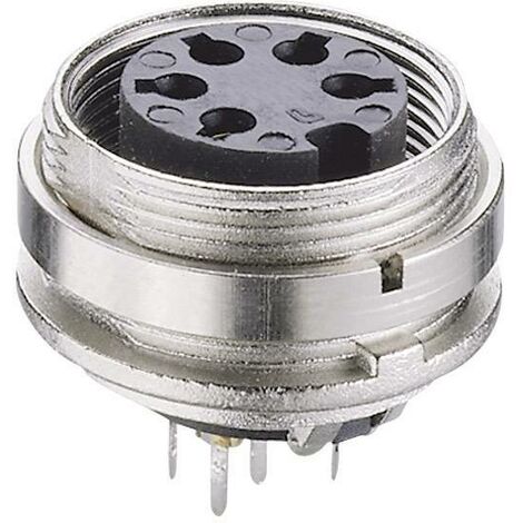 Connecteur rond DIN embase femelle, verticale Lumberg KGR 81 Nombre de pôles: 8 argent 1 pc(s)