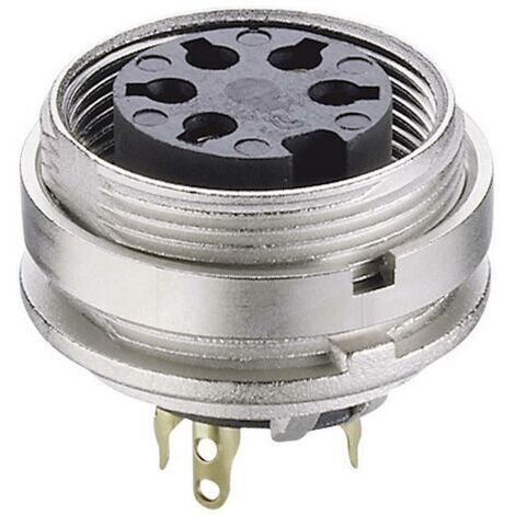 Connecteur rond DIN embase femelle, verticale Lumberg KGV 30 Nombre de pôles: 3 argent 1 pc(s)