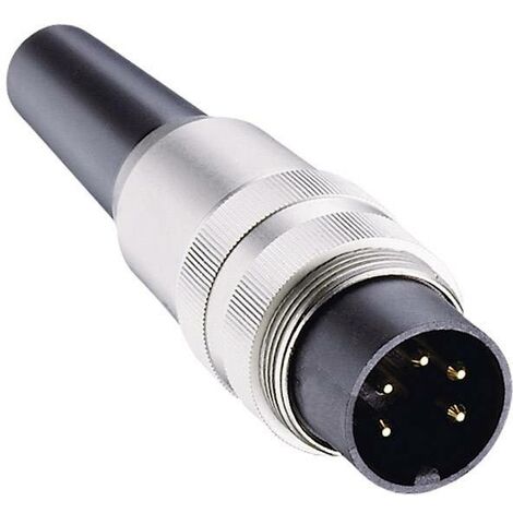 Connecteur rond DIN mâle, droit Lumberg SV 30 Nombre de pôles: 3 argent 1 pc(s) D22969