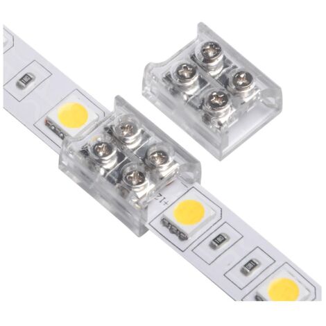Fixget 20 Pcs Connecteur de bande de LED, Connecteur ruban LED SMD