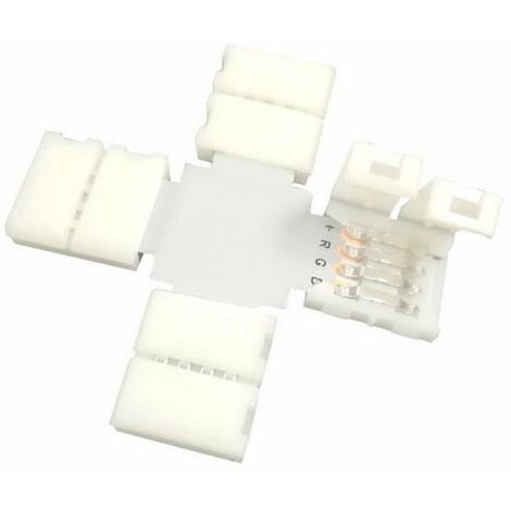 Connecteur Ruban LED RGB en X pour Ruban 10mm RGB - SILAMP