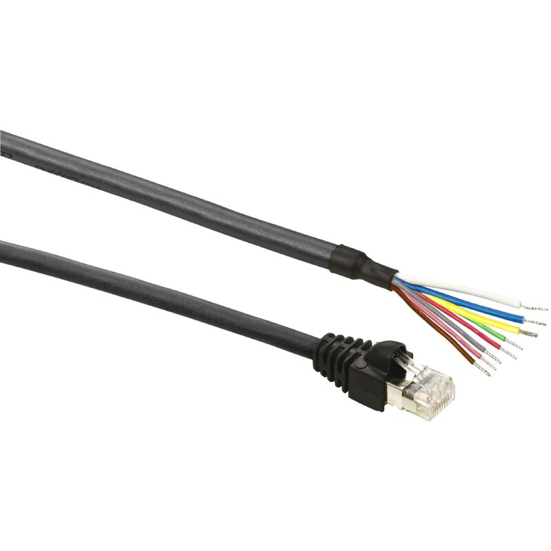 Cable pour liaison série modbus - 1 x rj45 - altivar - 3 mètres Schneider Electric vw3a8306d30
